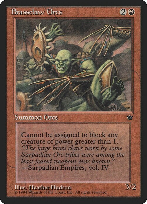 Brassclaw Orcs Card Front