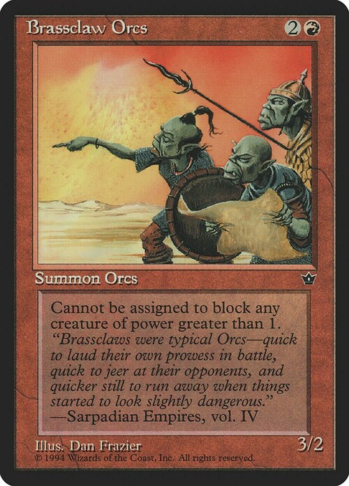 Brassclaw Orcs Card Front