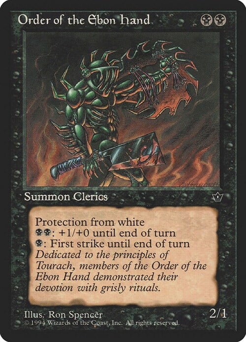 Order of the Ebon Hand Card Front