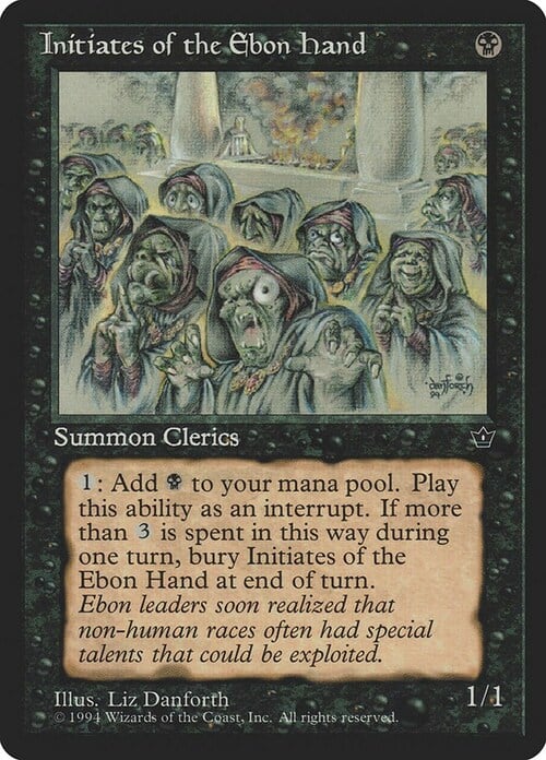 Initiates of the Ebon Hand Card Front