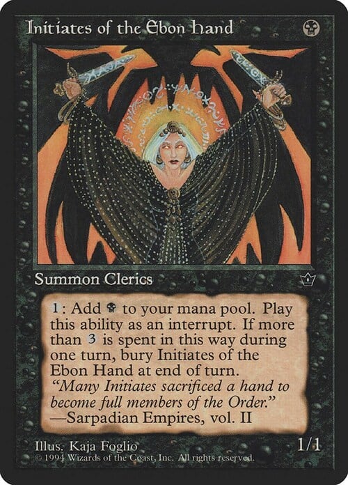 Initiates of the Ebon Hand Card Front