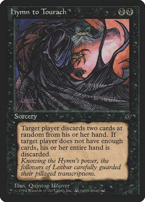 Hymn to Tourach Card Front