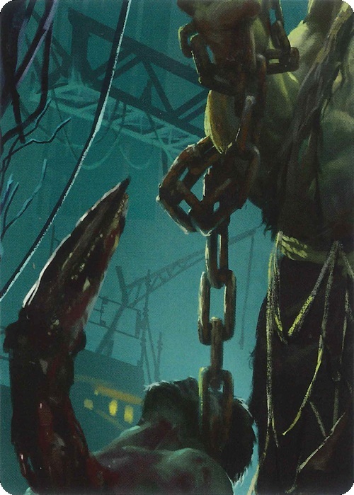 "Riptide, Lurker of the Deep" Macro Puzzle Card Frente