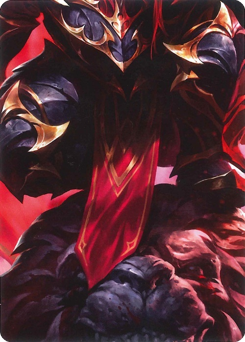 "Lyath Goldmane, Vile Savant" Macro Puzzle Card Frente