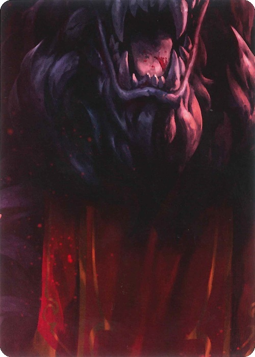 "Lyath Goldmane, Vile Savant" Macro Puzzle Card Frente