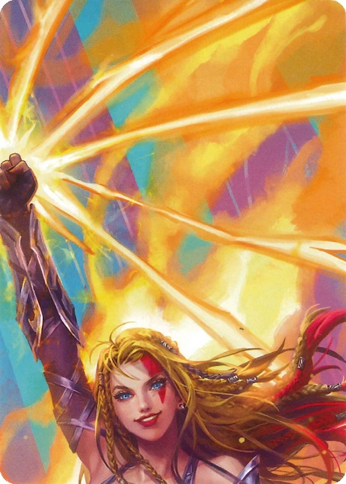 "Pleiades, Superstar" Macro Puzzle Card Frente