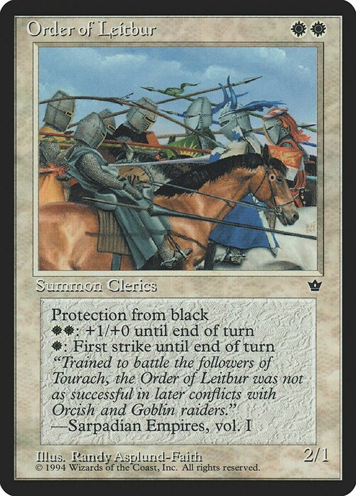 Order of Leitbur Card Front