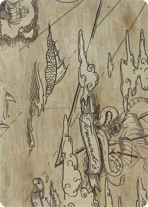 "Chart the High Seas" Macro Puzzle Card Card Front