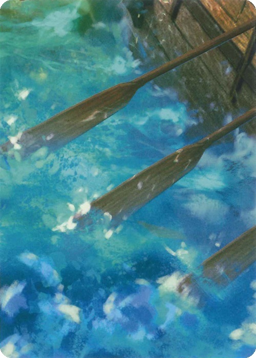 "Treasure Island" Macro Puzzle Card Card Front