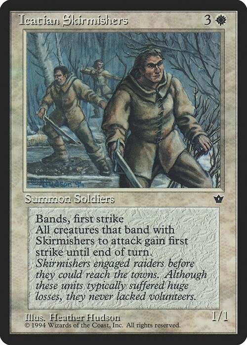 Icatian Skirmishers Card Front