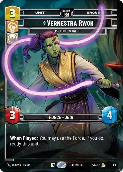 Vernestra Rwoh - Precocious Knight Card Front