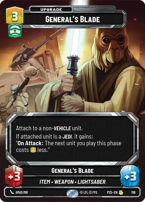 General's Blade Card Front