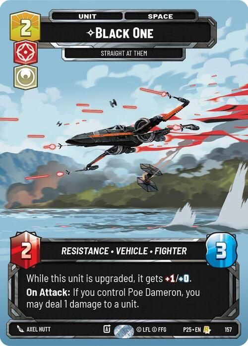 Black One - Straight At Them Card Front