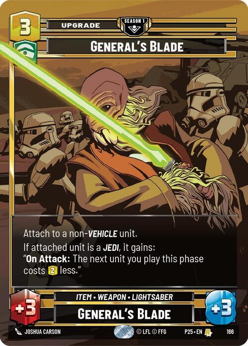General's Blade Card Front