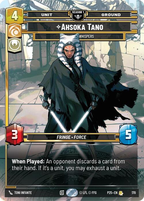 Ahsoka Tano - Chasing Whispers Card Front