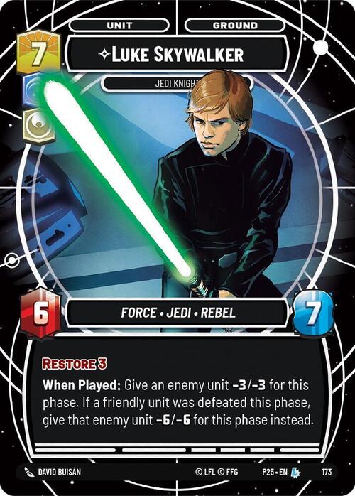 Luke Skywalker - Jedi Knight Card Front