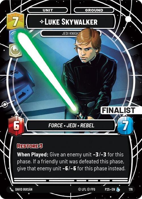 Luke Skywalker - Jedi Knight Card Front