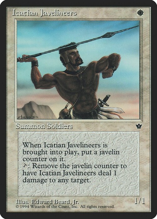 Icatian Javelineers Card Front