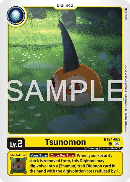 Tsunomon Card Front