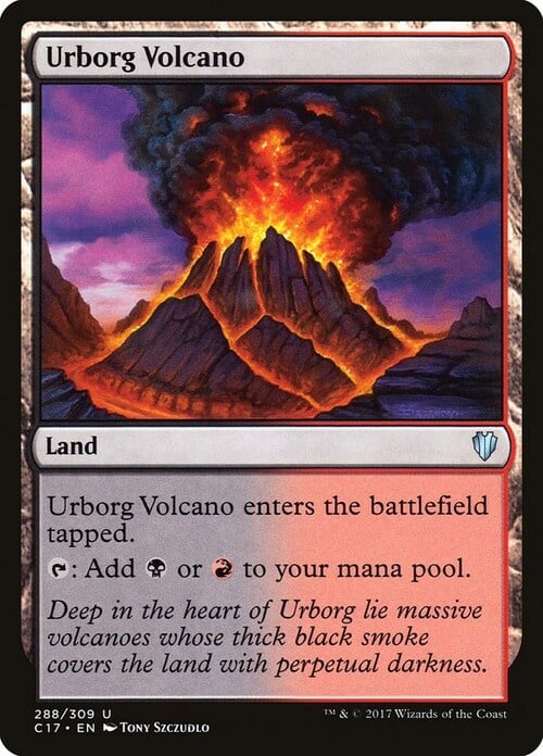Urborg Volcano Card Front
