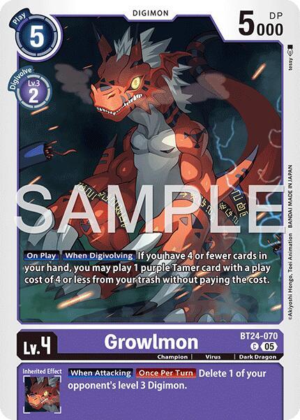 Growlmon Frente