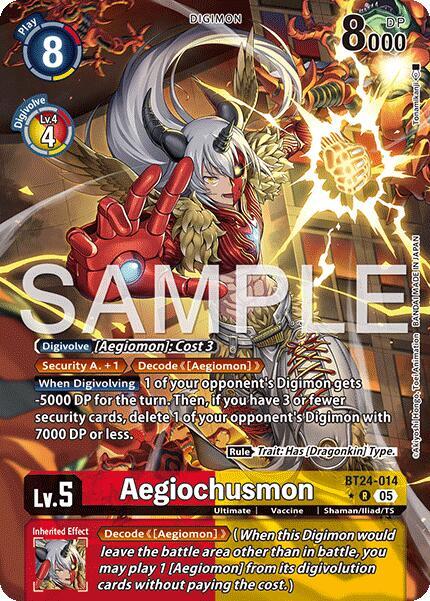 Aegiochusmon Card Front
