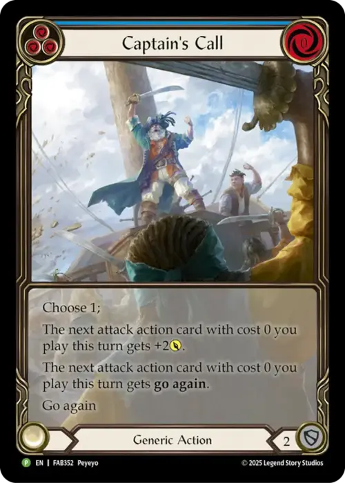 Captain's Call (Blue) Card Front
