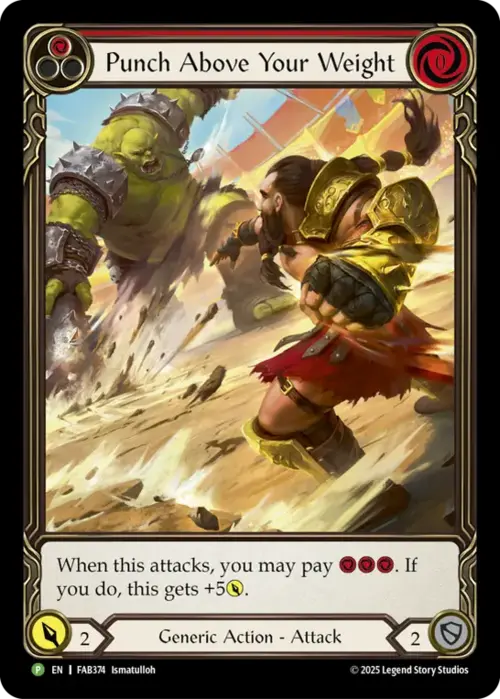 Punch Above Your Weight Card Front