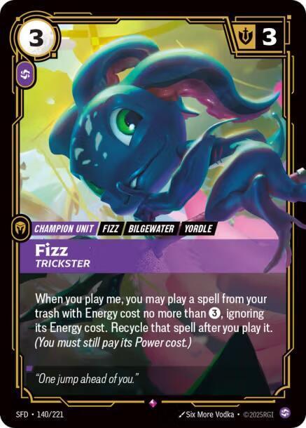 Fizz, Trickster Card Front