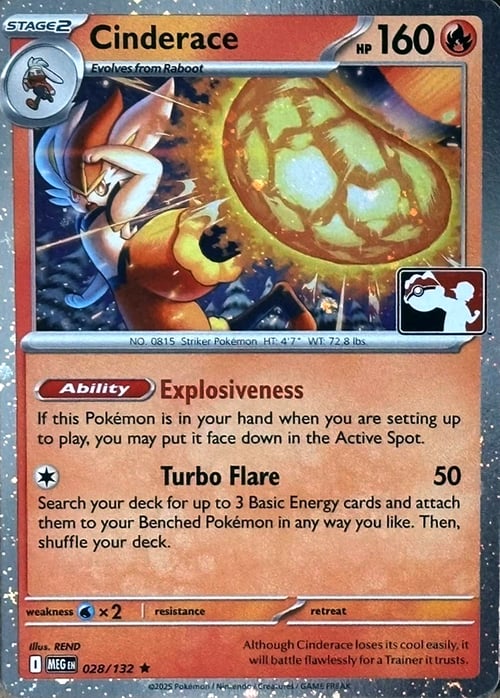 Cinderace Card Front