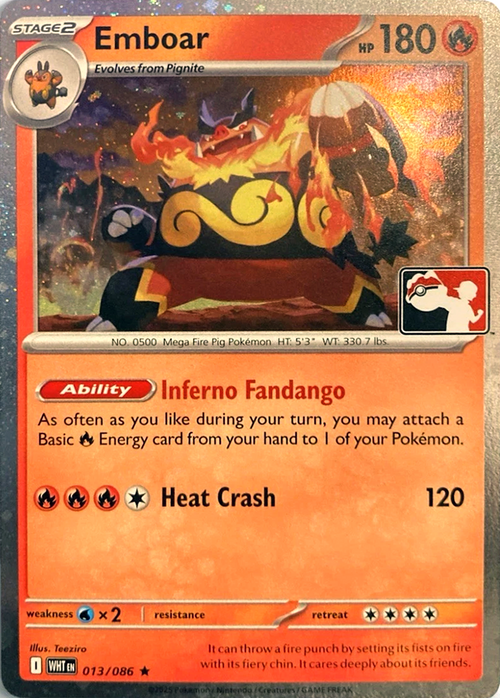 Emboar Card Front