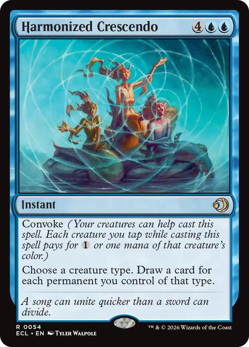 Harmonized Crescendo Card Front