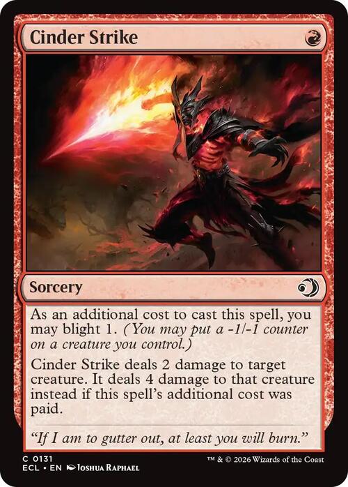 Cinder Strike Card Front