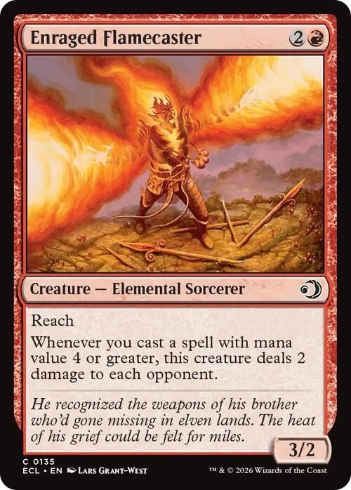 Enraged Flamecaster Card Front