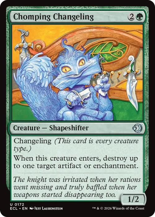 Chomping Changeling Card Front