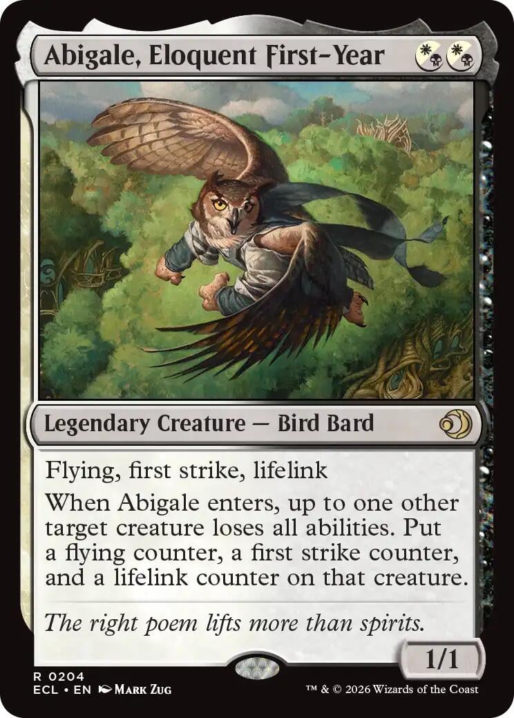 Abigale, Eloquent First-Year Lorwyn Eclipsed | Magic | CardTrader