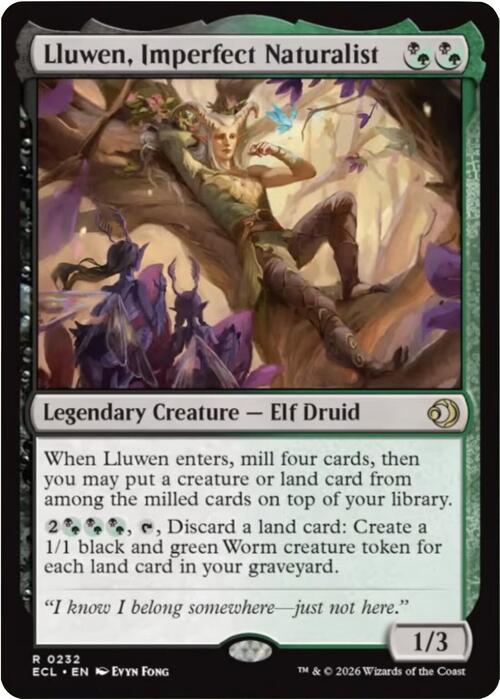 Lluwen, Imperfect Naturalist Card Front