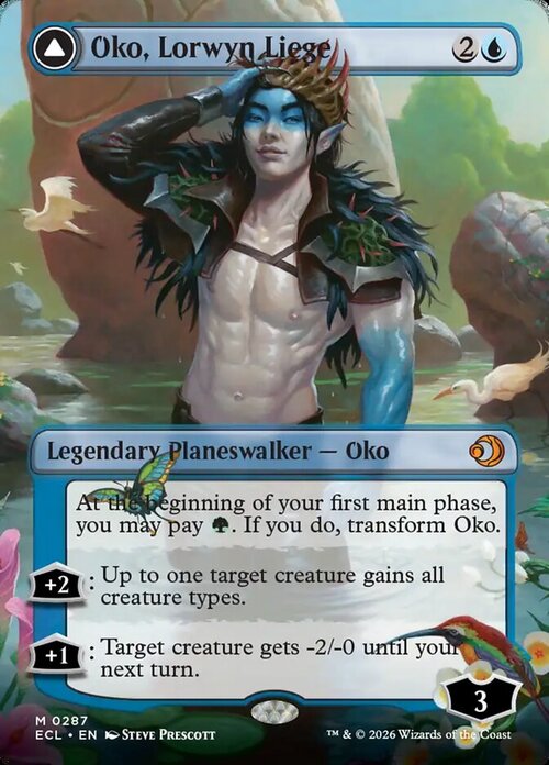 Oko, Lorwyn Liege // Oko, Shadowmoor Scion Card Front