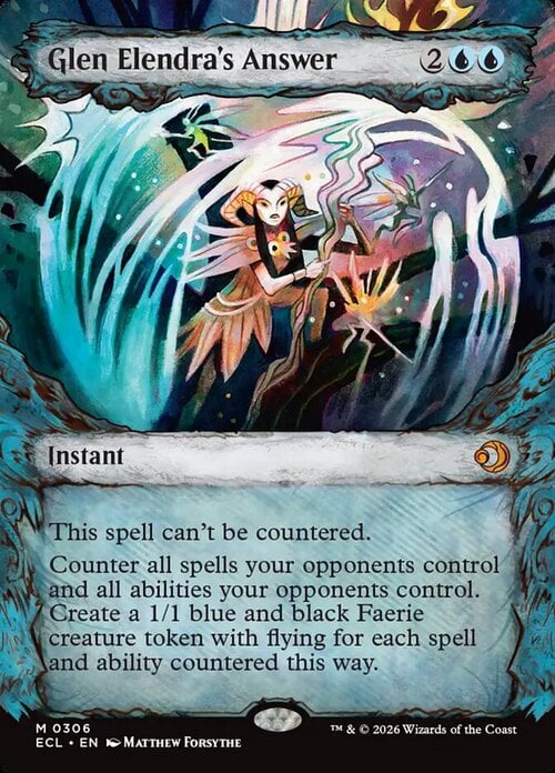 Glen Elendra's Answer Card Front