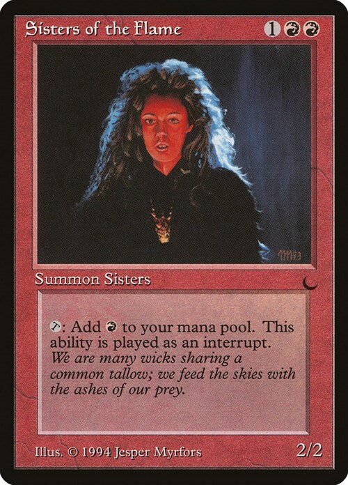 Sisters of the Flame Card Front