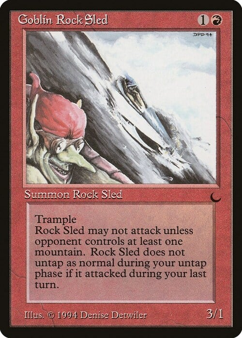 Goblin Rock Sled Card Front