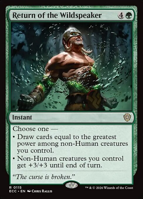 Ritorno di Lingua Selvaggia Card Front