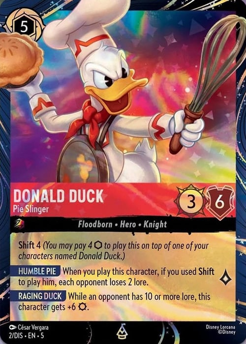 Donald - Lanceur de tartes Card Front