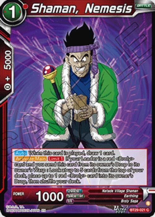 Shaman, Nemesis Card Front