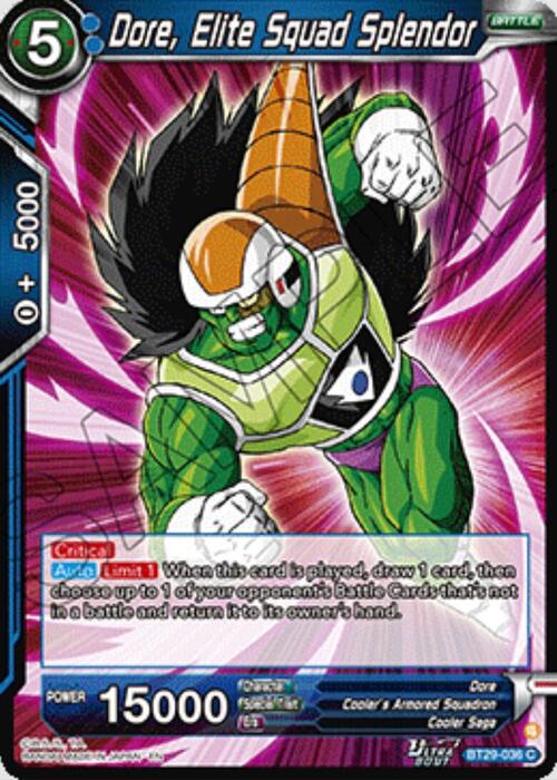 Dore, Elite Squad Splendor Card Front