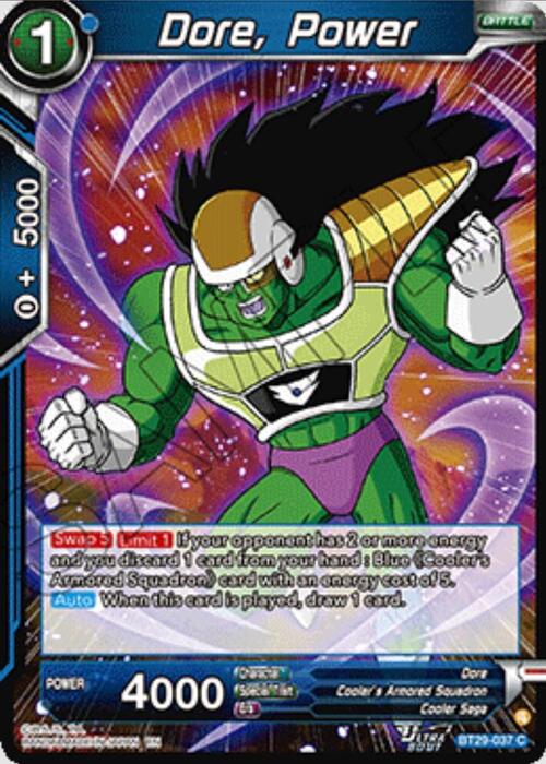 Dore, Power Card Front