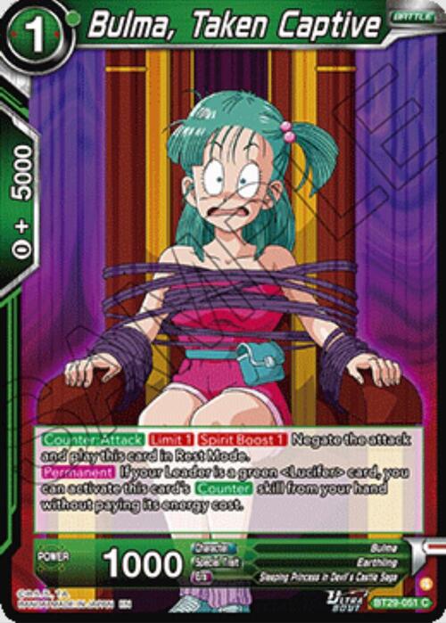 Bulma, Taken Captive Card Front