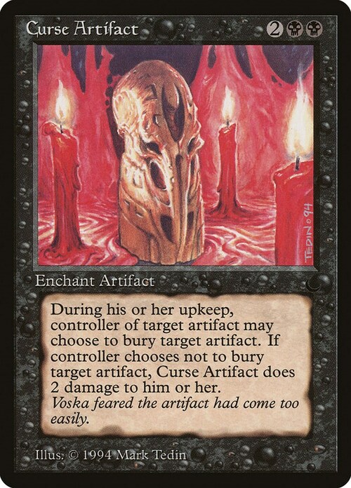 Curse Artifact Card Front
