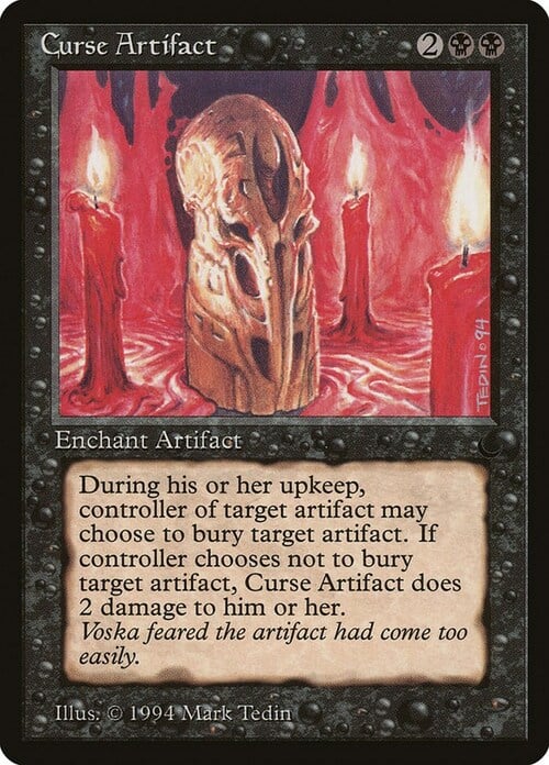 Curse Artifact Card Front