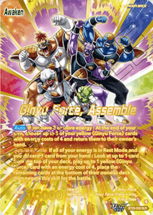 Ginyu // Ginyu Force, Assemble Card Front